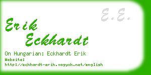 erik eckhardt business card